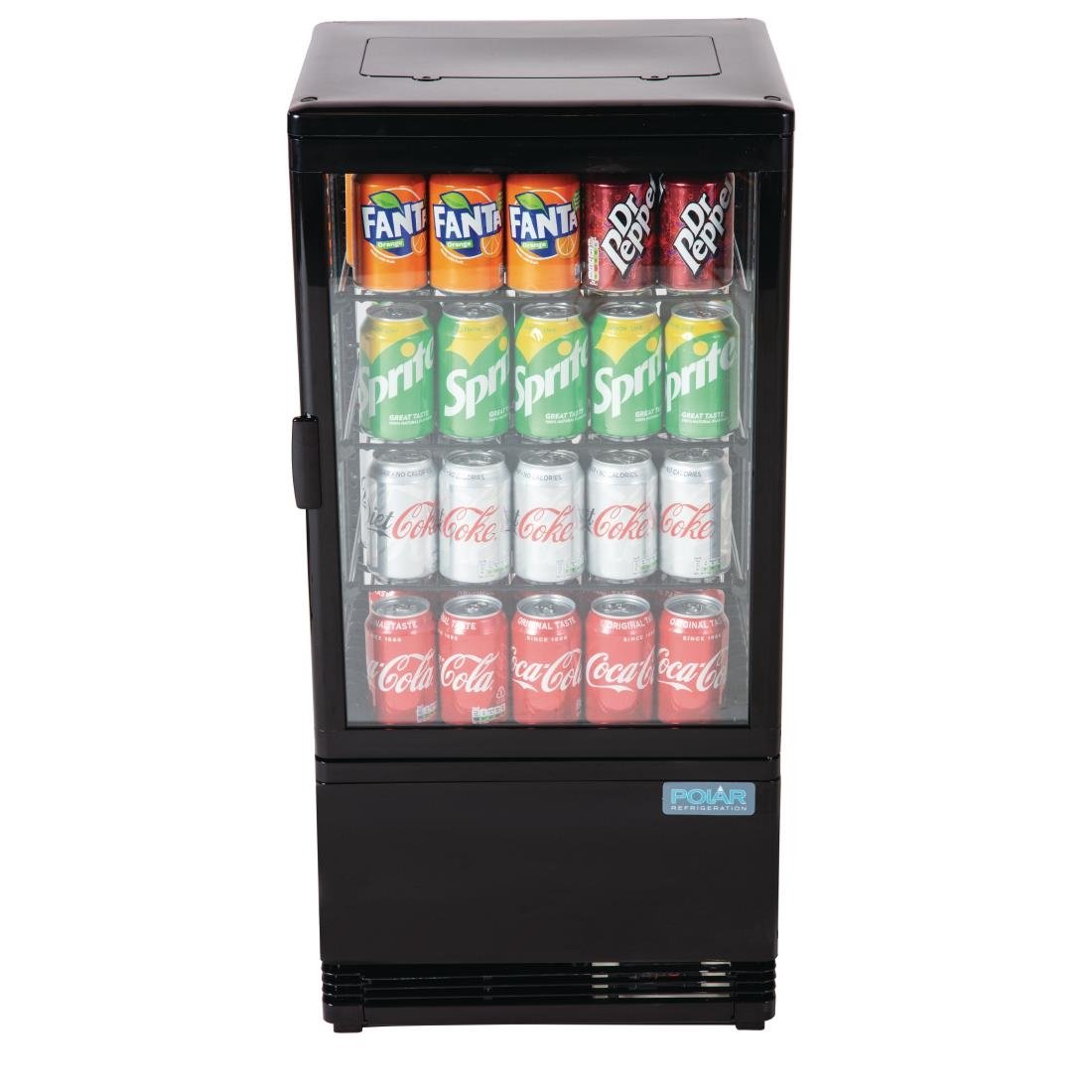 Polar C-Series Energy Efficient Display Fridge Black - 68Ltr - CX577-A