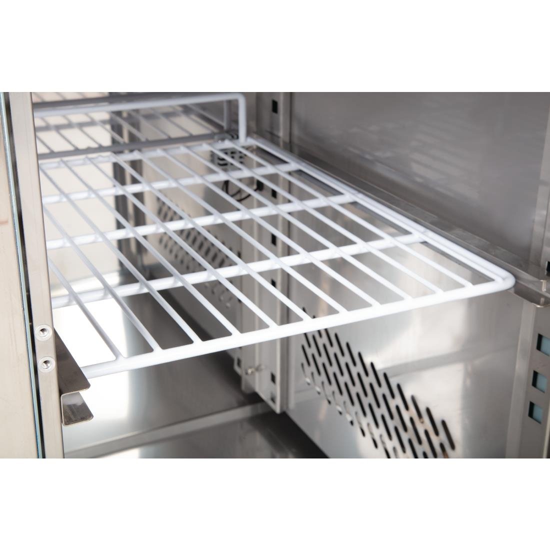 Polar U-Series Triple Door Refrigerated Gastronorm Saladette Counter - CT394-A