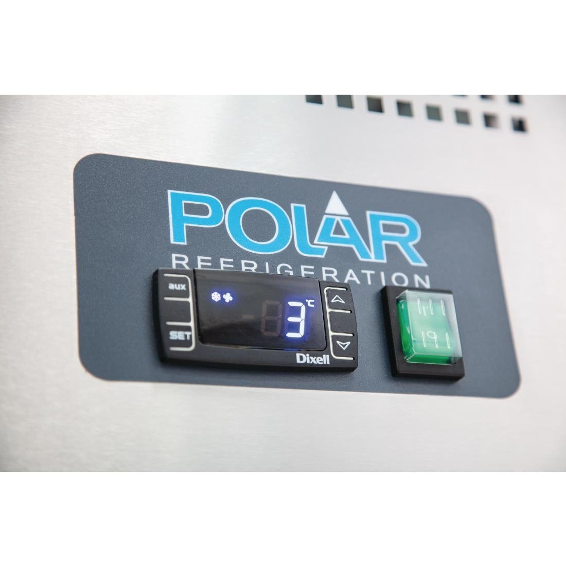 Polar U-Series Triple Door Counter Fridge - 417Ltr - UA048-A