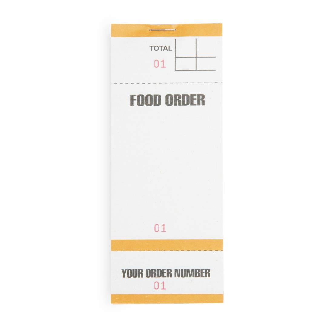 Olympia Recyclable Bar Food Order Pads with Tickets Single Leaf (Pack of 50) - G522