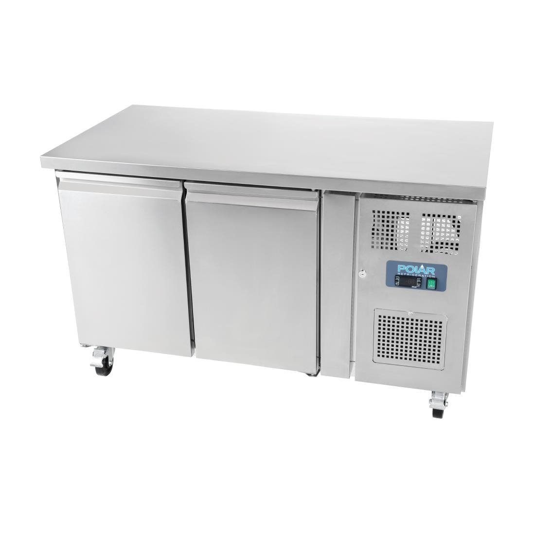 Polar U-Series Double Door Counter Fridge - 282Ltr - UA047-A