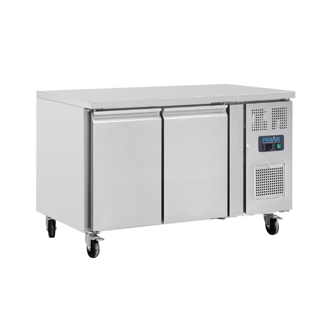 Polar U-Series Double Door Counter Fridge - 282Ltr - UA047-A