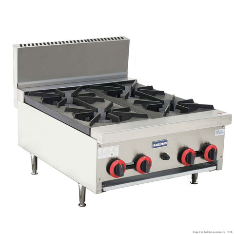 GasMax RB-4E Cook Top 4 Burner With Flame Failure - Natural Gas/LPG
