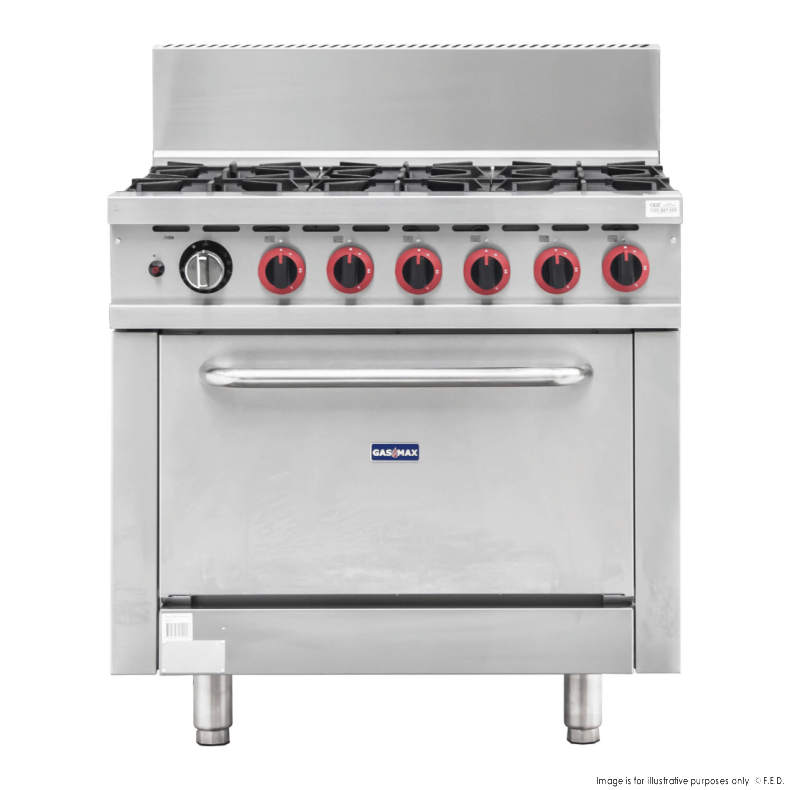 GasMax GBS6TS 6 Burner With Oven Flame Failure - Natural Gas/LPG