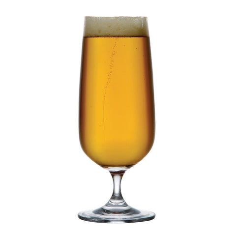Olympia Bar Collection Crystal Stemmed Beer Glasses 410ml (6 Pack) - GF742