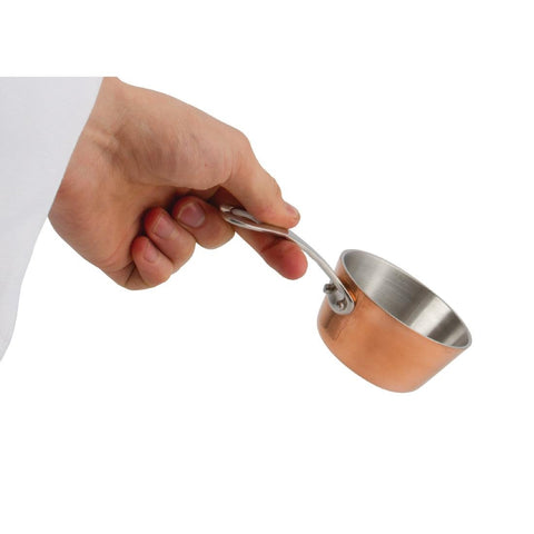 Vogue Mini Copper Tri Wall Saute Pan 85mm - GG761