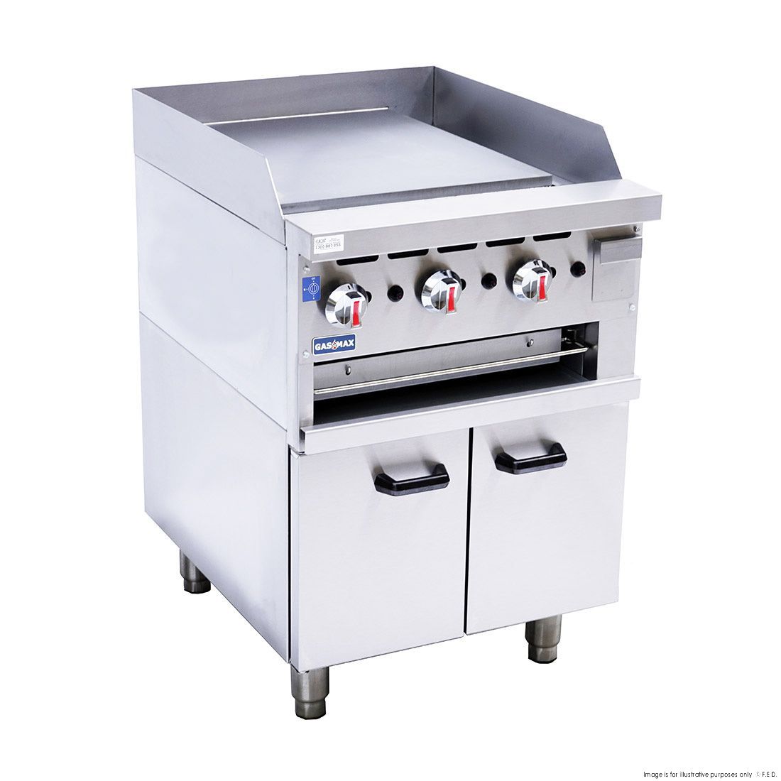GasMAX Gas Griddle And Toaster With Cabinet GGS-24LPG