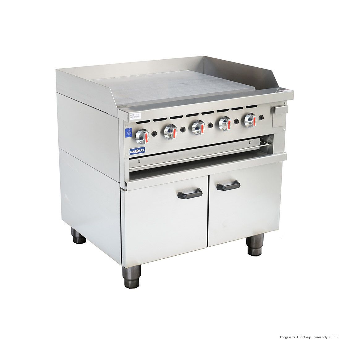 GasMAX Gas Griddle And Toaster With Cabinet GGS-36LPG