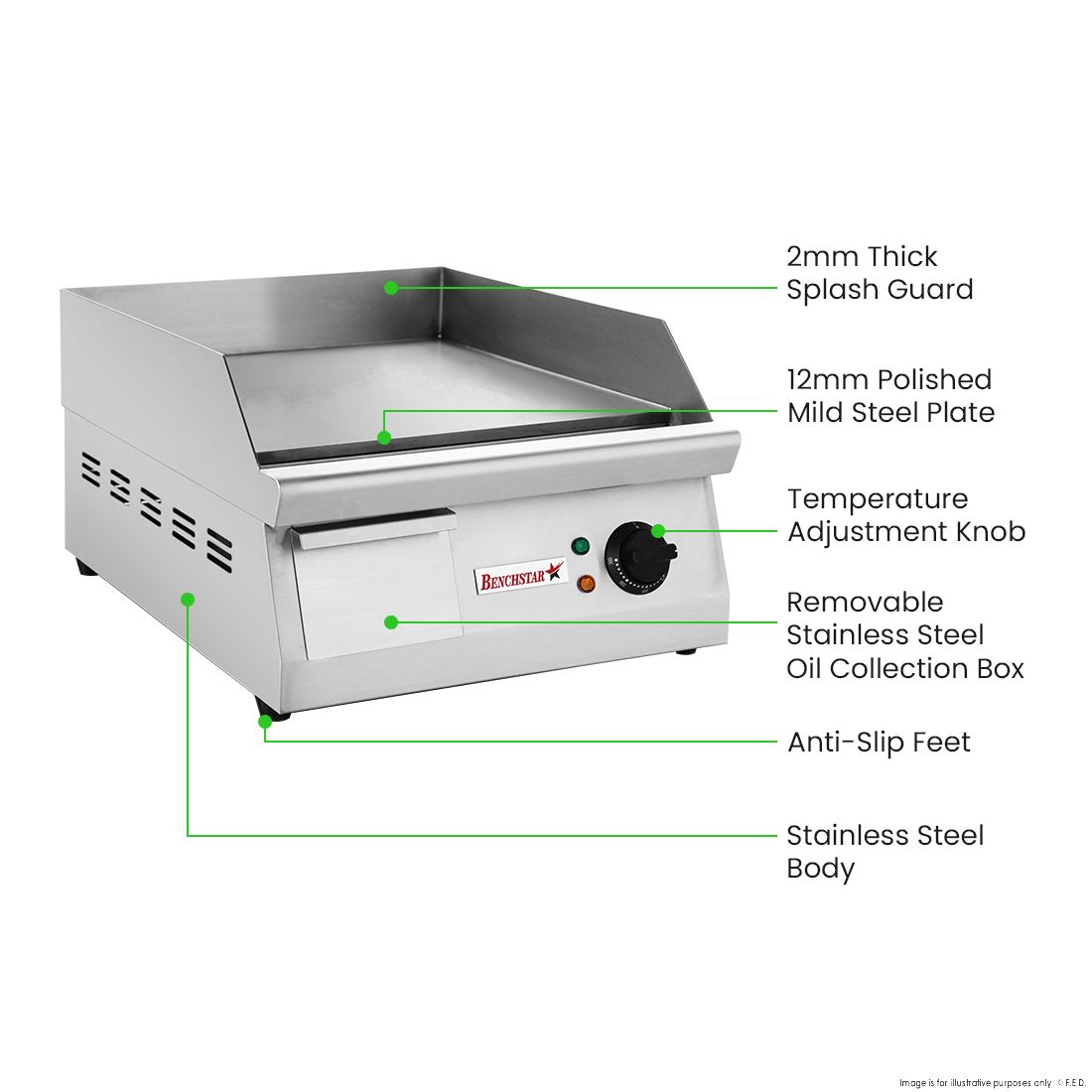 BenchstarMAX~electric Griddle GH-400E
