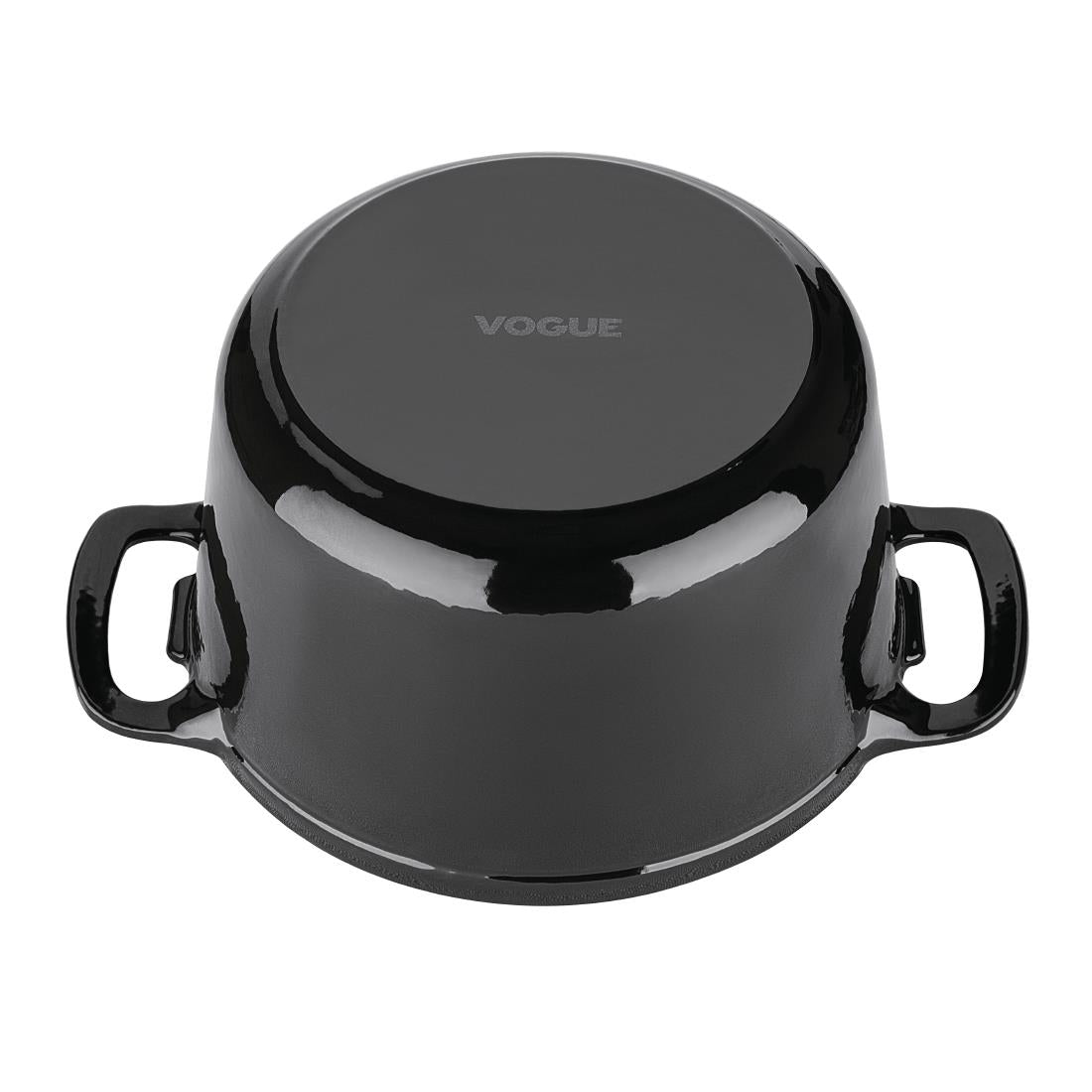 Vogue Black Round Casserole Dish 3.2Ltr - GH300
