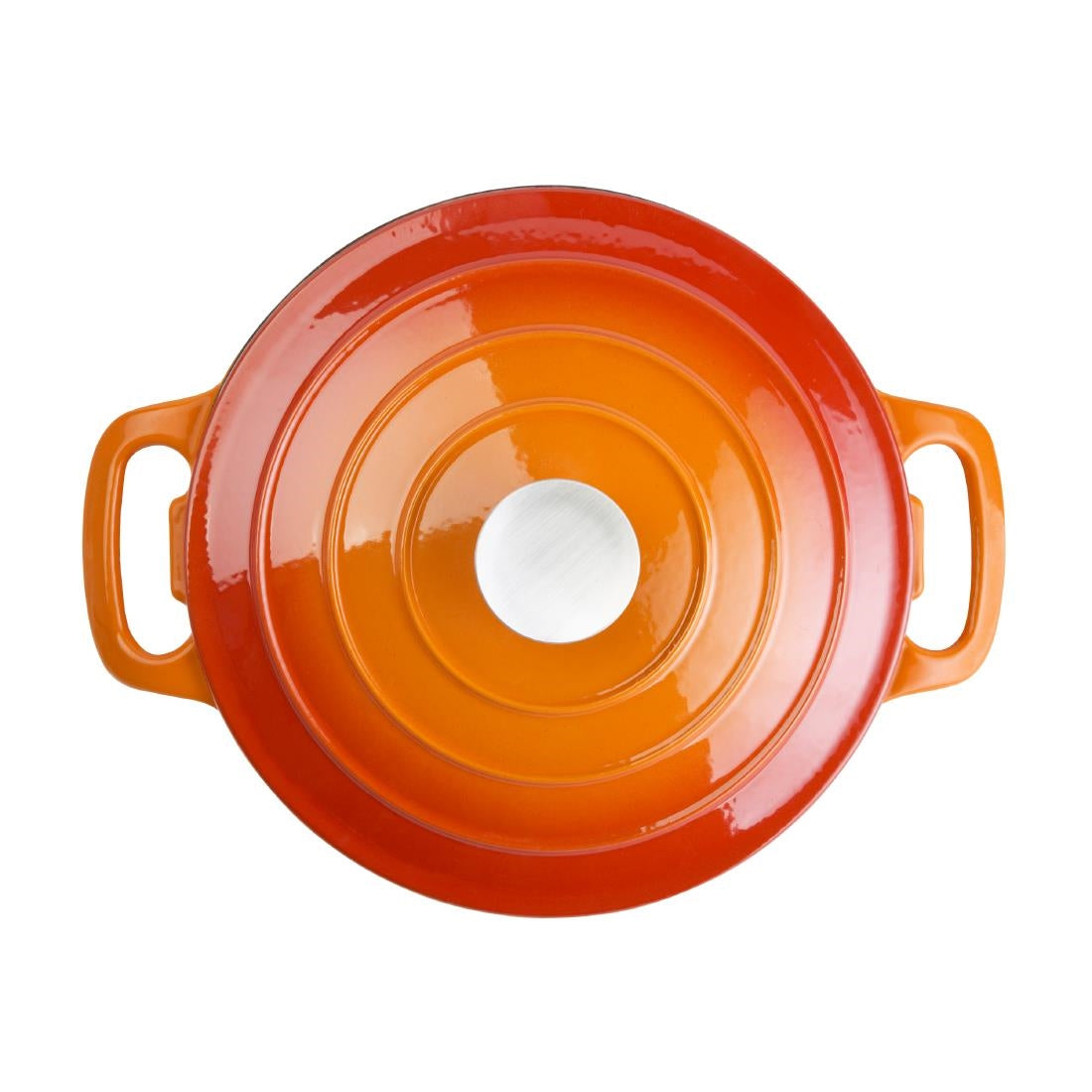Vogue Orange Round Casserole Dish 4Ltr - GH303