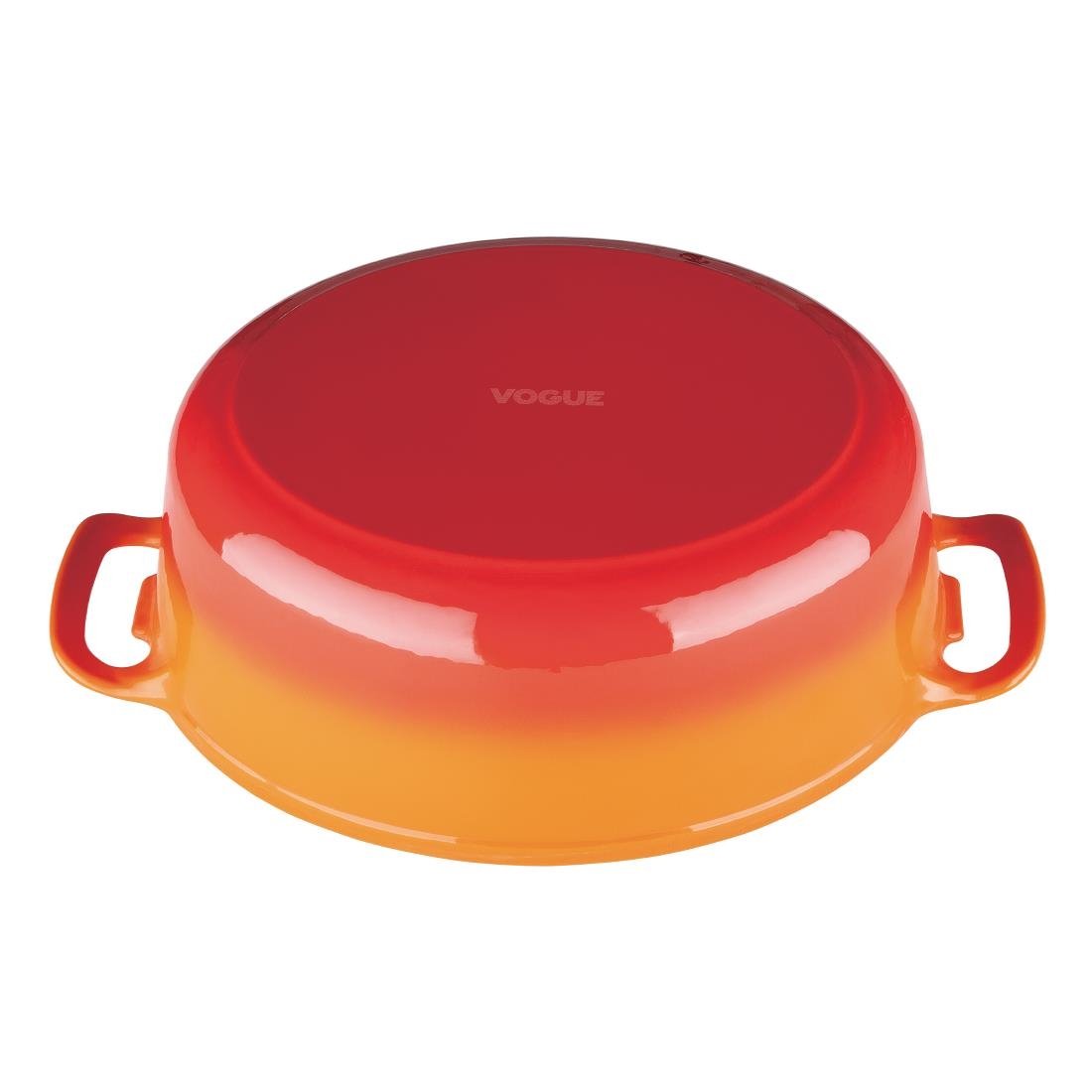 Vogue Orange Oval Casserole Dish 5Ltr - GH311
