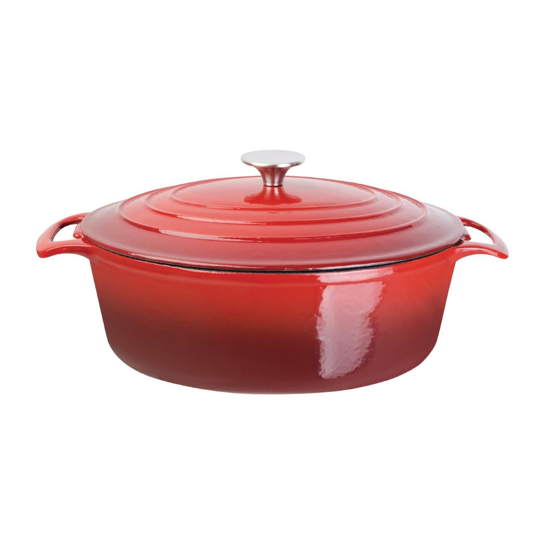 Vogue Red Oval Casserole Dish 6Ltr - GH314