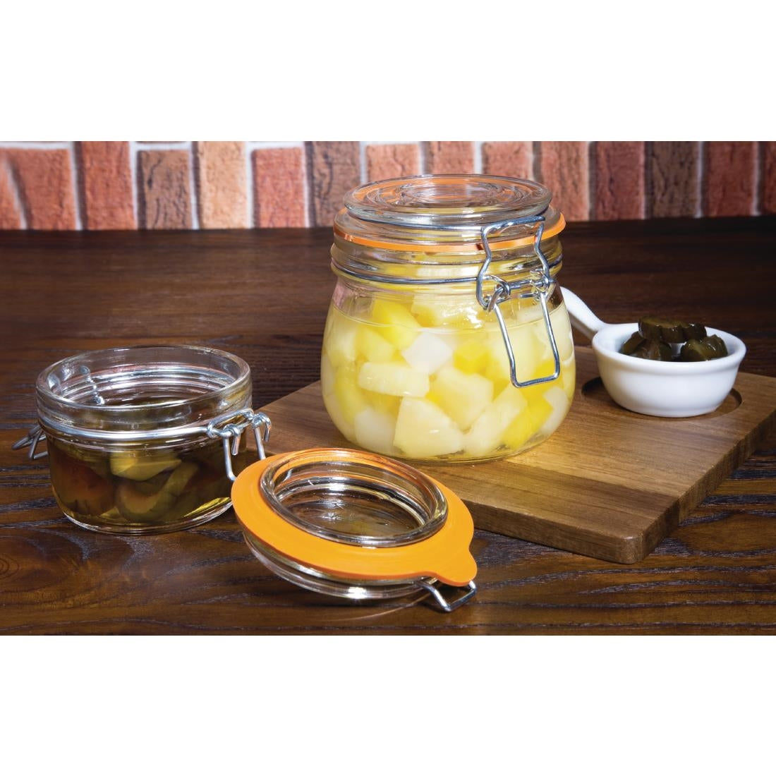 Vogue Clip Top Preserve Jars 125ml - GH327