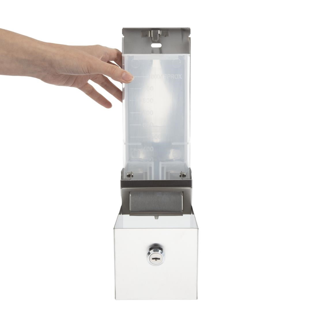 Jantex Stainless Steel Soap and Hand Sanitiser Dispenser 1Ltr - GJ034