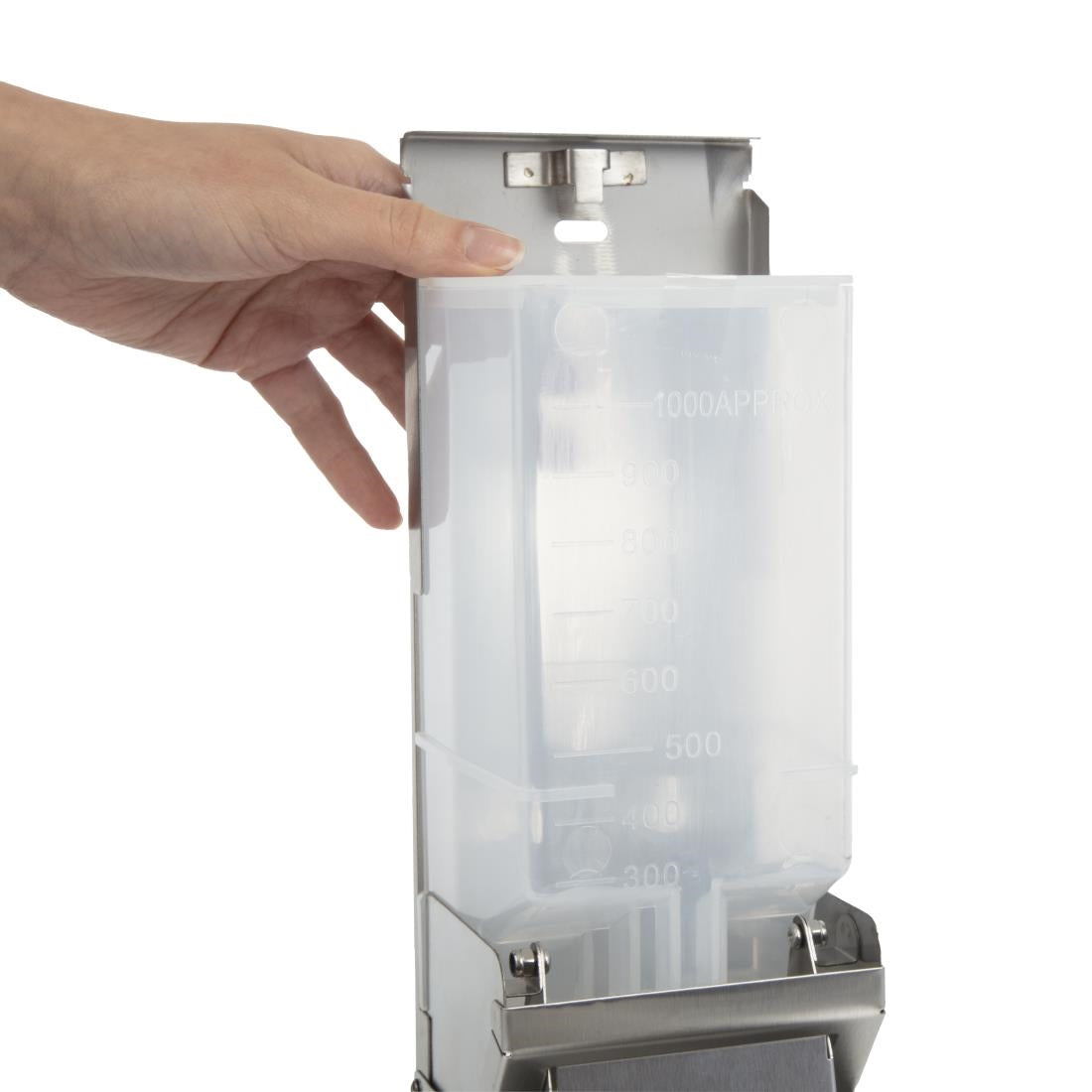 Jantex Stainless Steel Soap and Hand Sanitiser Dispenser 1Ltr - GJ034
