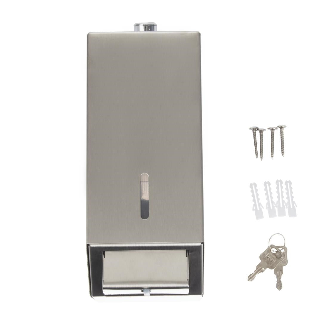 Jantex Stainless Steel Soap and Hand Sanitiser Dispenser 1Ltr - GJ034