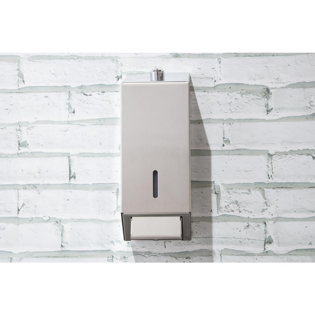 Jantex Stainless Steel Soap and Hand Sanitiser Dispenser 1Ltr - GJ034