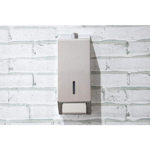 Jantex Stainless Steel Soap and Hand Sanitiser Dispenser 1Ltr - GJ034