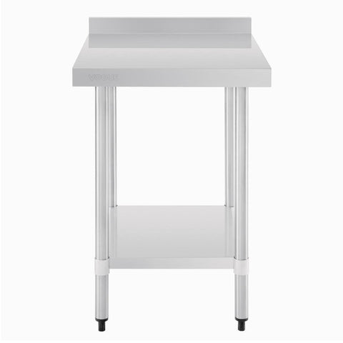 Vogue Stainless Steel Table with Splashback 600mm - GJ505