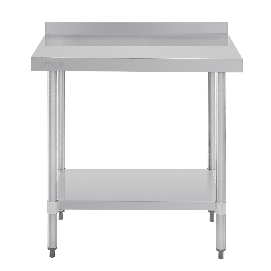 Vogue Stainless Steel Table with Splashback 900mm - GJ506
