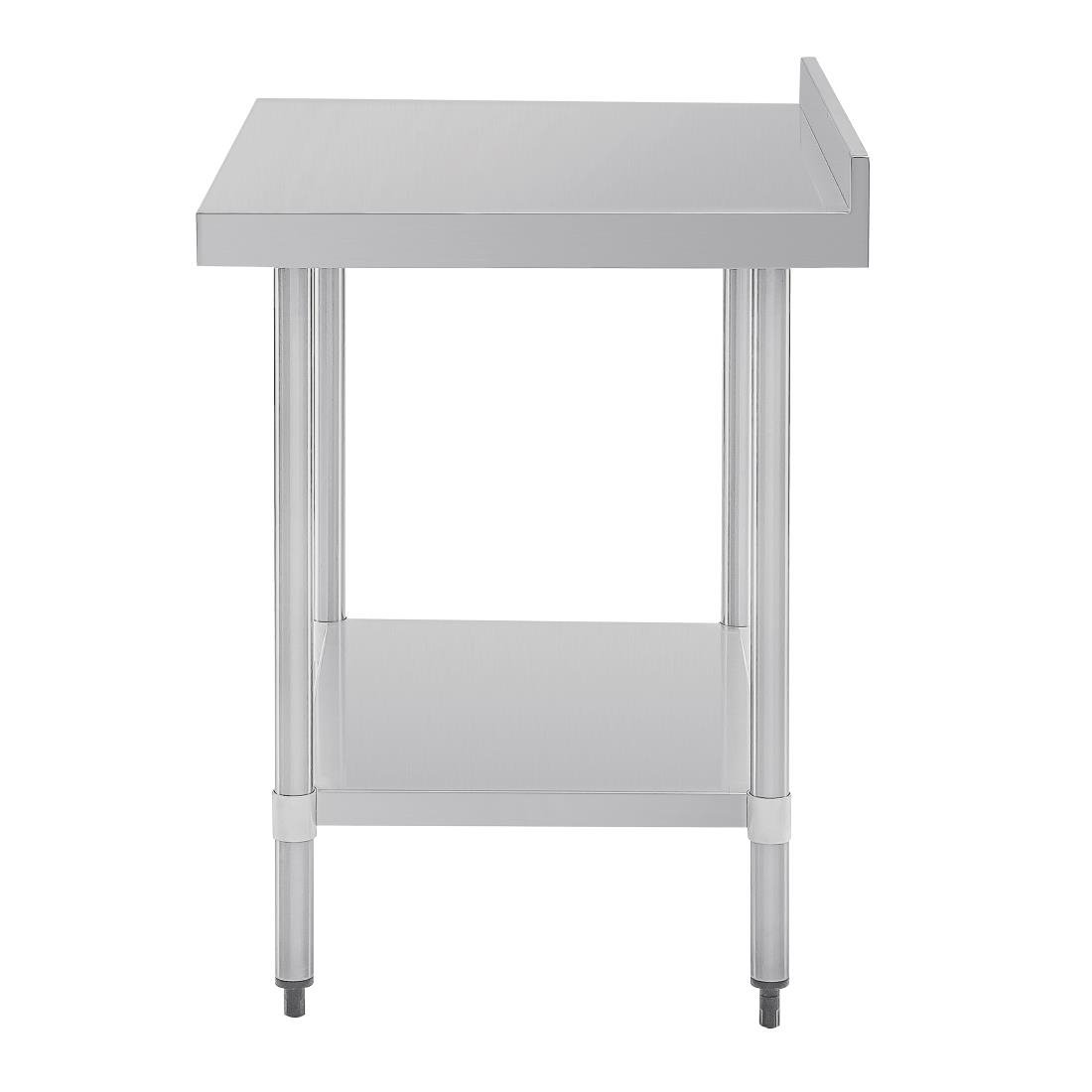 Vogue Stainless Steel Table with Splashback 900mm - GJ506