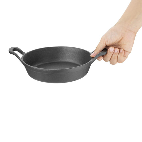 Olympia Round Cast Iron Eared Dish - GJ554