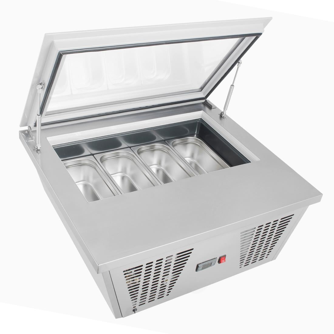 Polar G-Series Countertop Scoop Freezer - 4 x Napoli Pans - GK068-A