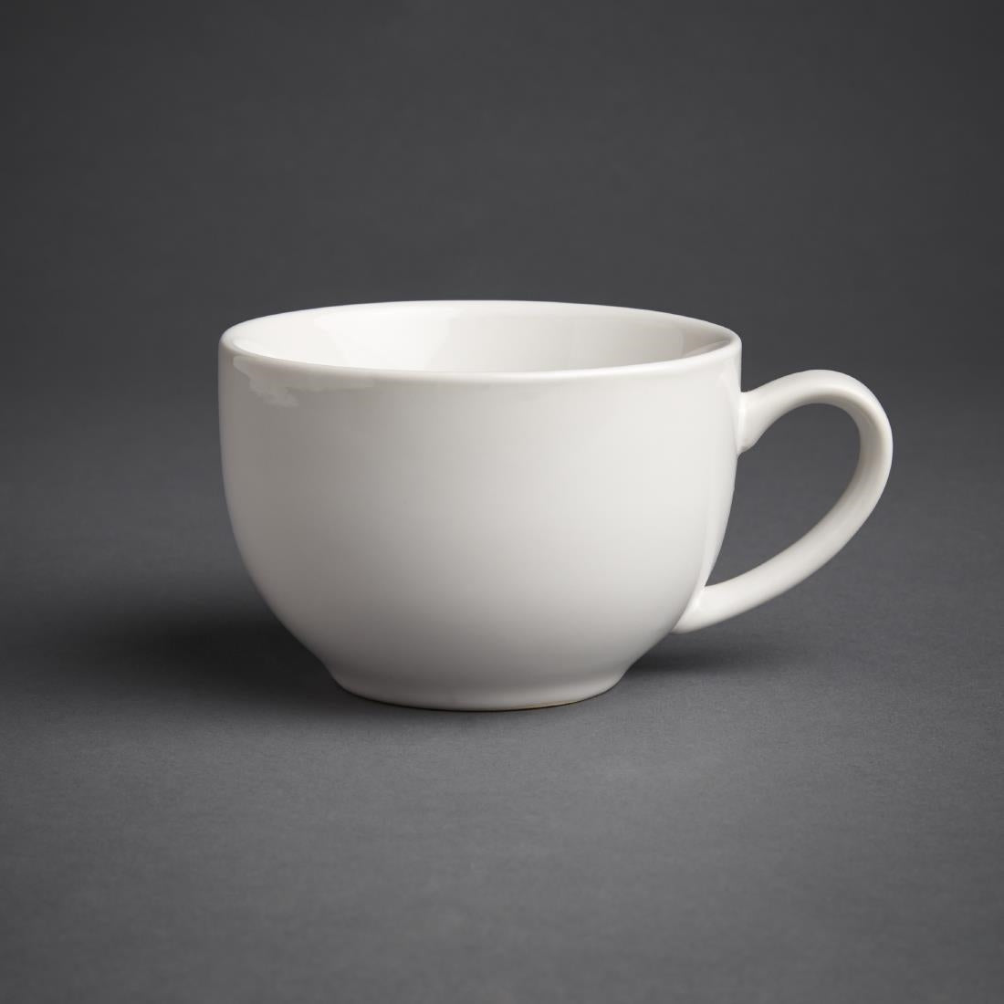 Olympia Cafe Cappuccino Cup White - 340ml (12 Pack) - GK077