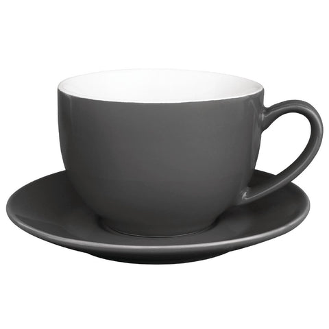 Olympia Cafe Cappuccino Cup Charcoal - 340ml (Box 12) - GK078