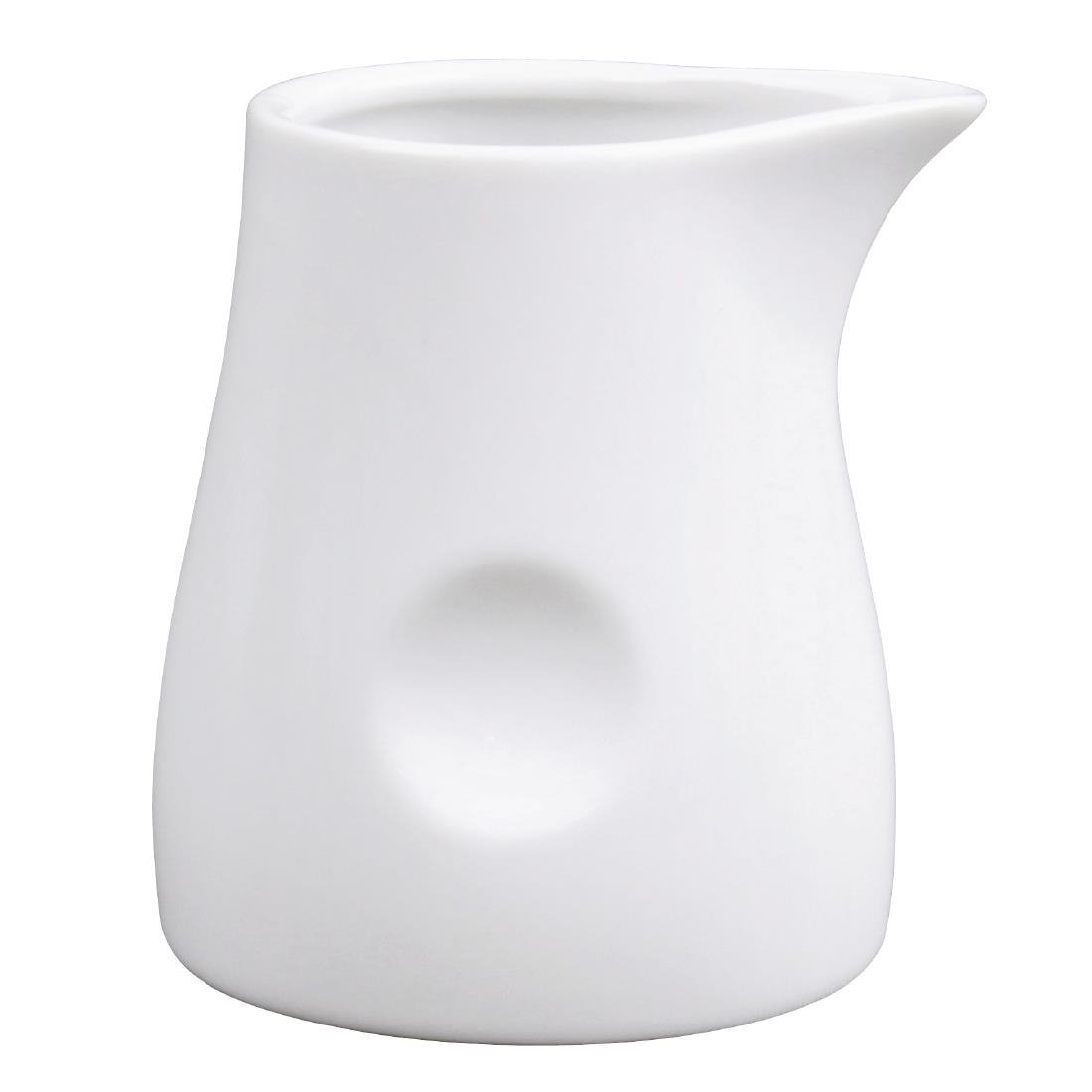 Olympia Whiteware Dimpled Milk Jugs 170ml (6 Pack) - GM367
