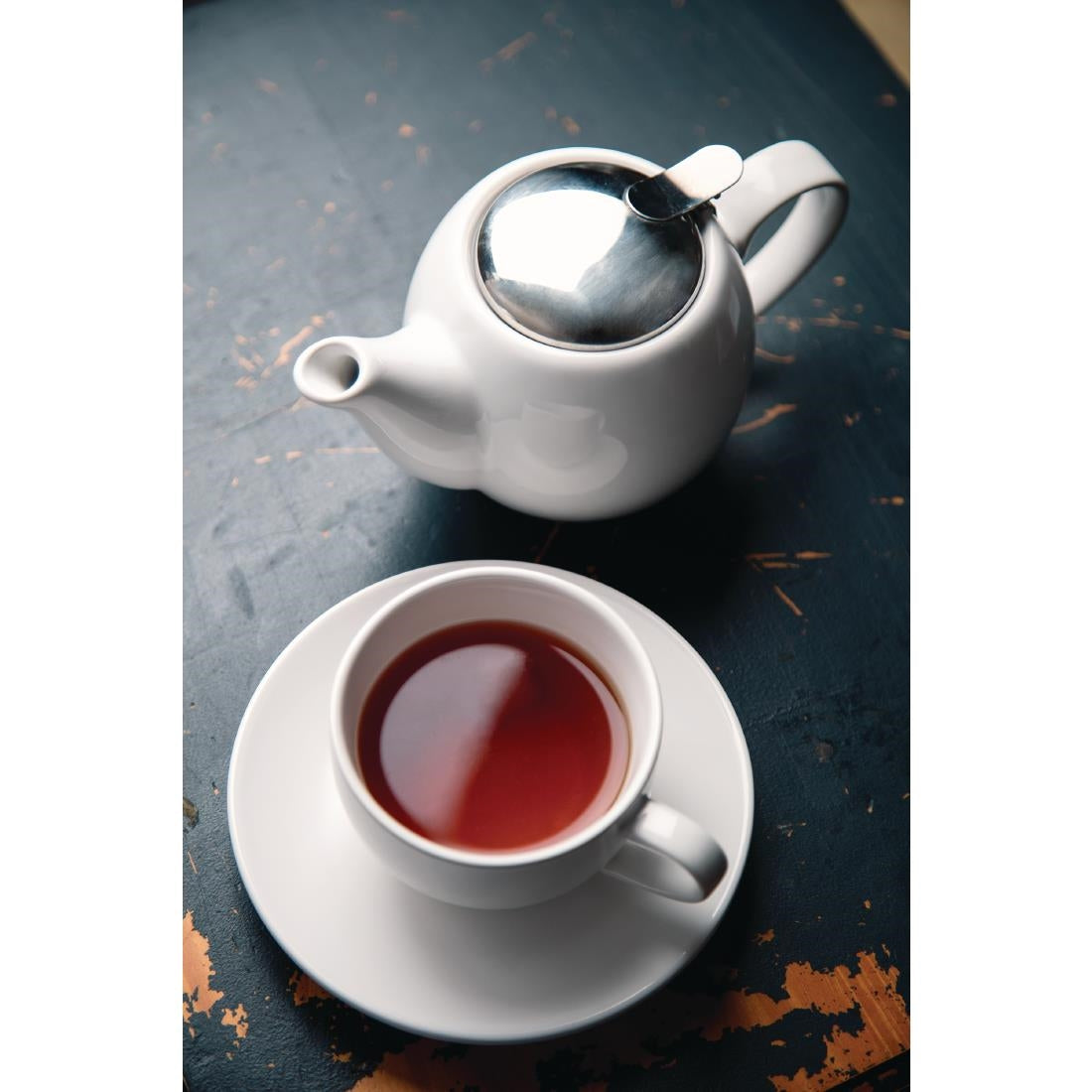 Olympia Cafe Teapot White - 510ml (1 Pack) - GM593