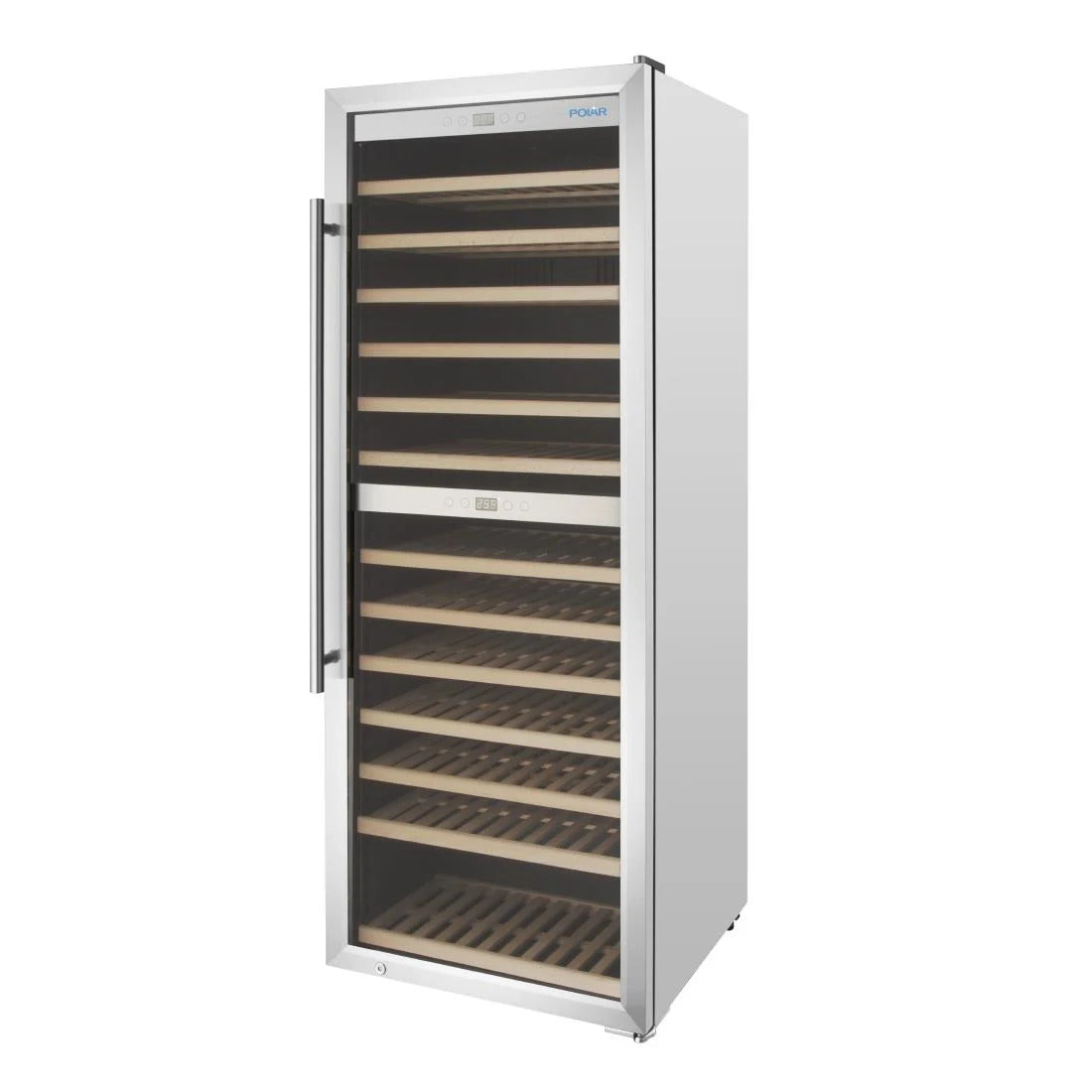 Polar G-Series Dual Zone Wine Fridge Stainless Steel - 126 Bottle - GM628-A