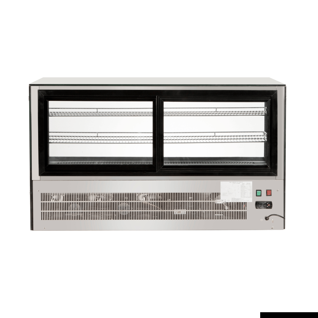 Bonvue Counter Top Square Glass Cold Food Display GN-1200RT