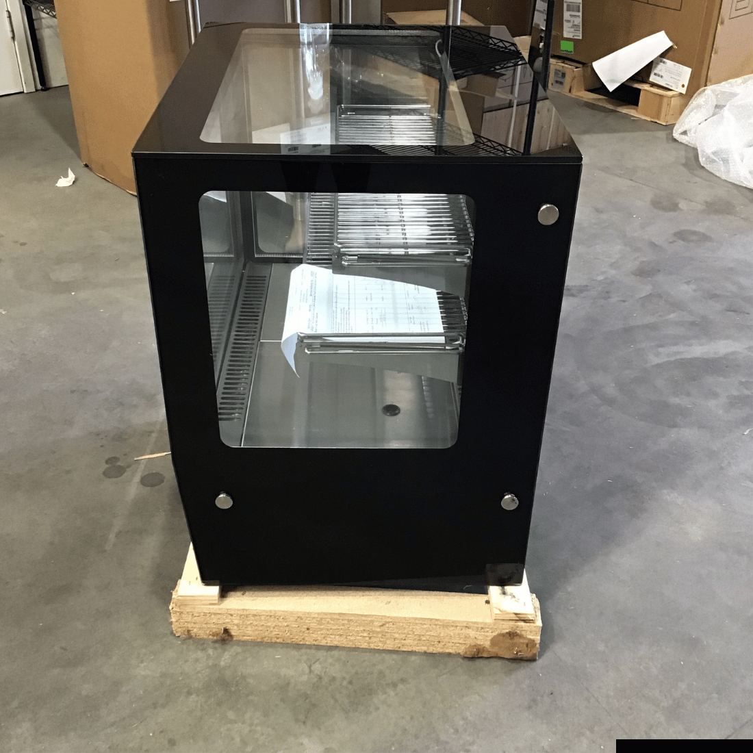 CLEARANCE - Bonvue counter top square glass cold food display - GN-660RT-QLD365