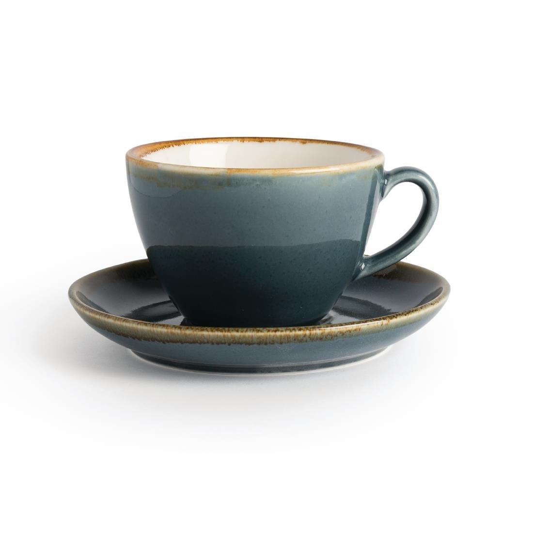 Olympia Kiln Cappuccino Saucer Ocean 160mm - GP349