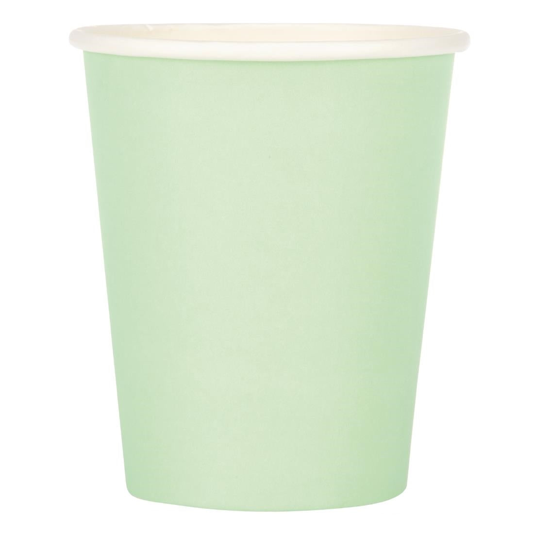 Fiesta Recyclable Takeaway Coffee Cups Single Wall Turquoise 225ml (Pack of 50) - GP400