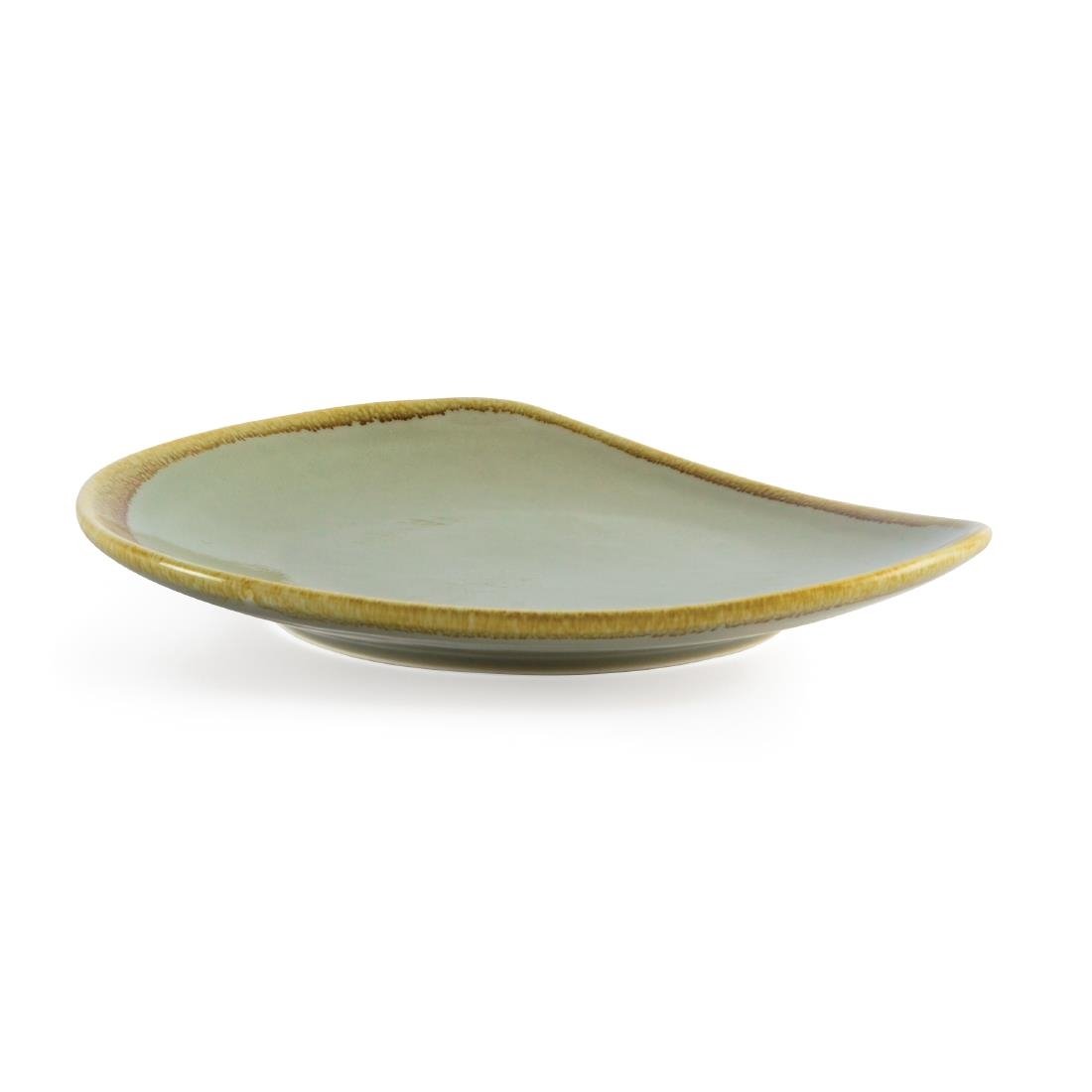 Olympia Kiln Triangular Plate Moss 230mm - GP473