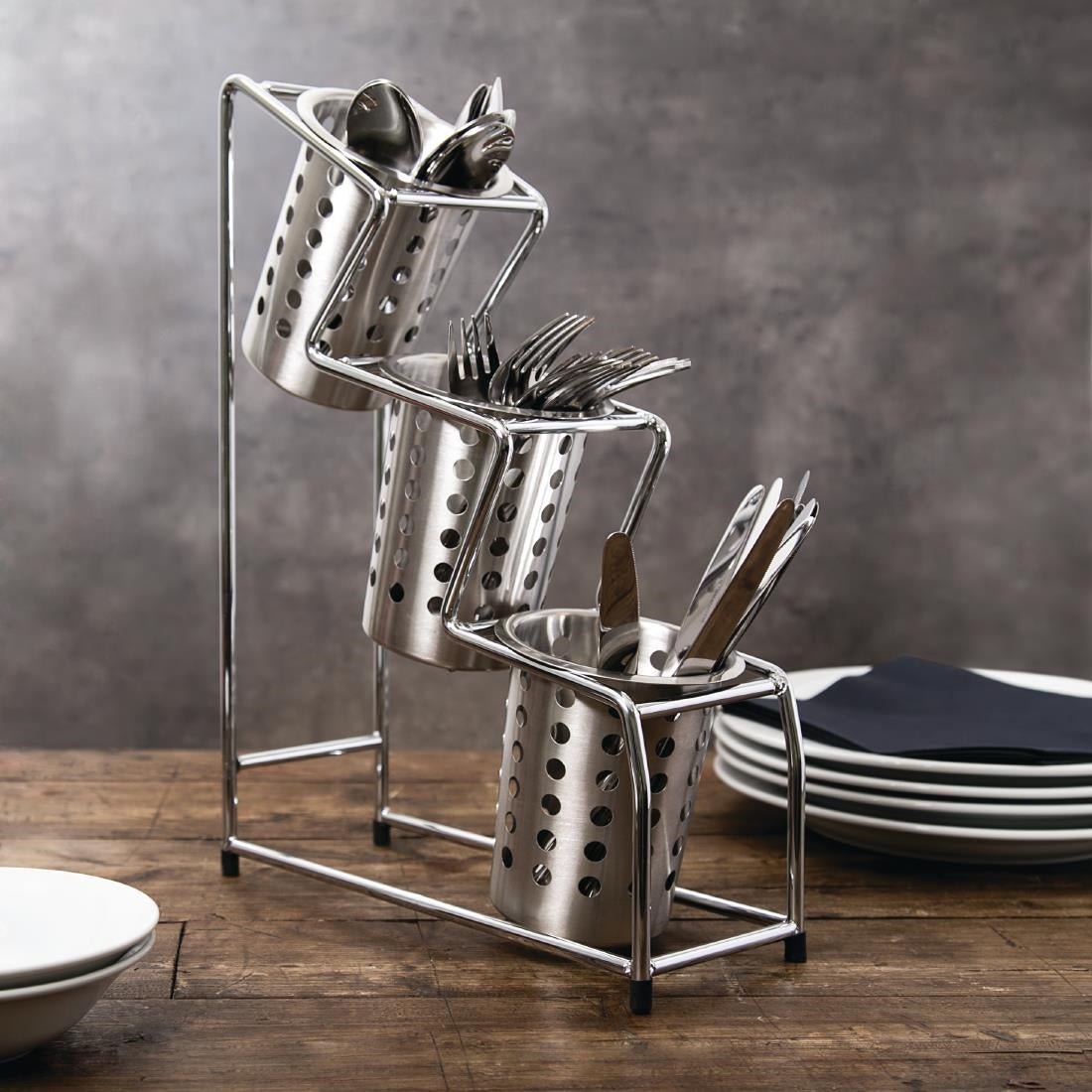 Olympia Round Cutlery Basket - L443