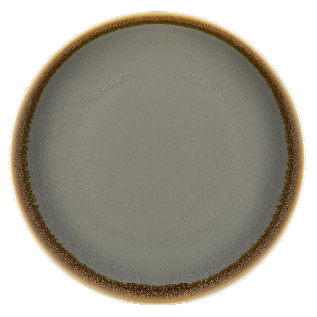 Olympia Kiln Round Coupe Plate Smoke 230mm - HC387
