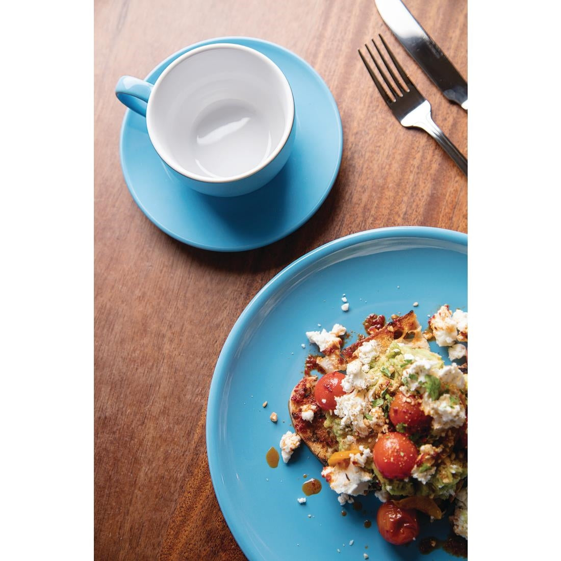 Olympia Cafe Coffee Cup Blue - 230ml (Box 12) - HC403