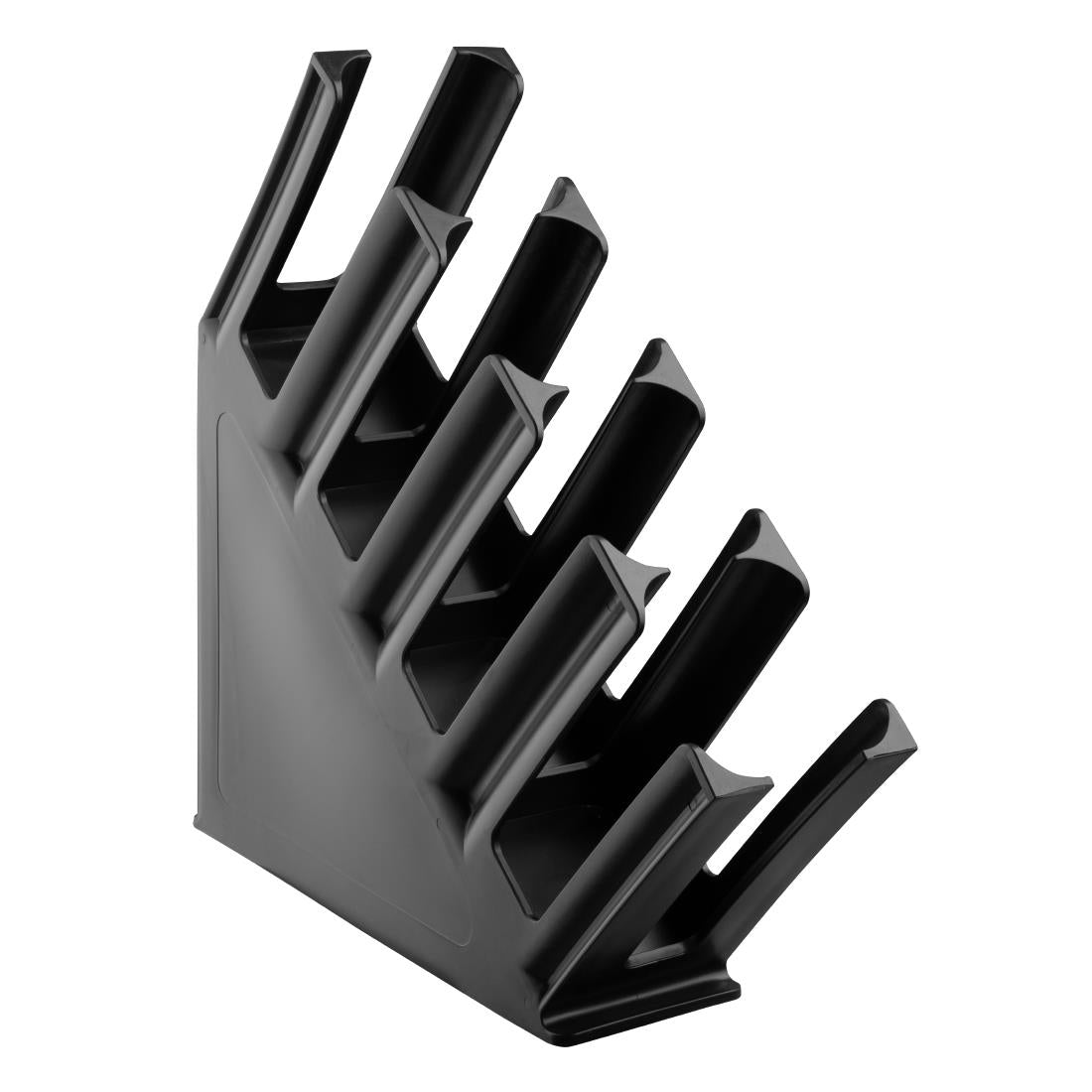 Olympia Kristallon Cup Holder 4-Slots Polypropylene Black - HC437