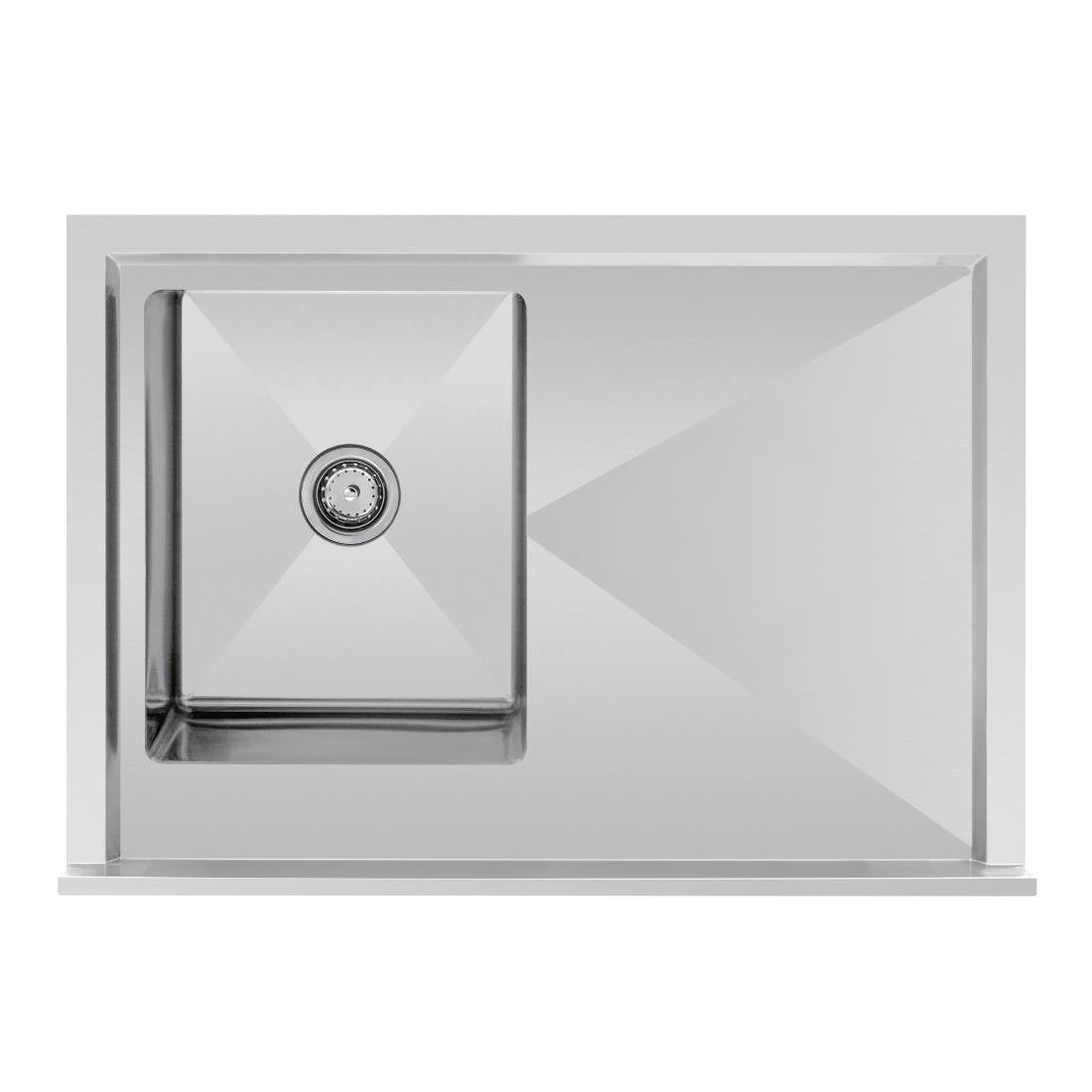 Vogue Single Bowl Sink L/H Drainer - 1000mm x 700mm 90mm Drain - HC913