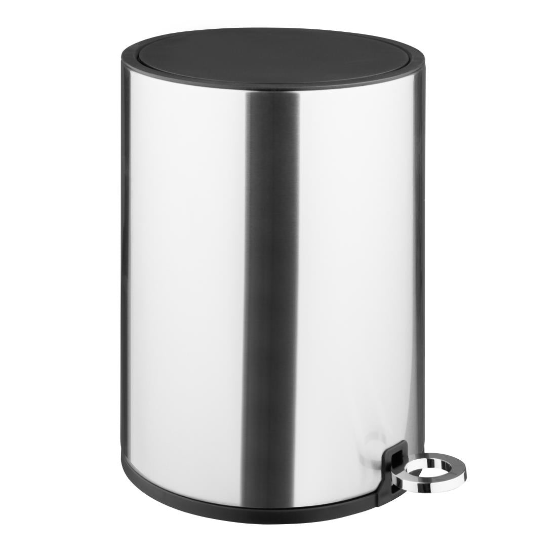Jantex Round Brushed Steel Pedal Bin 3Ltr - HT478