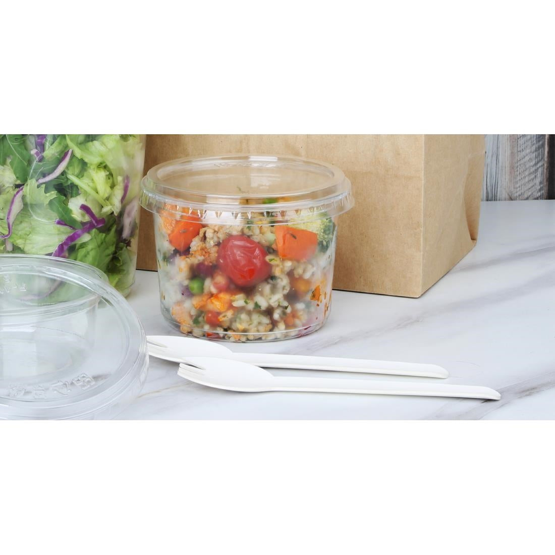 Fiesta Recyclable rPET Deli Cups 455ml (300 Pack) - HU066
