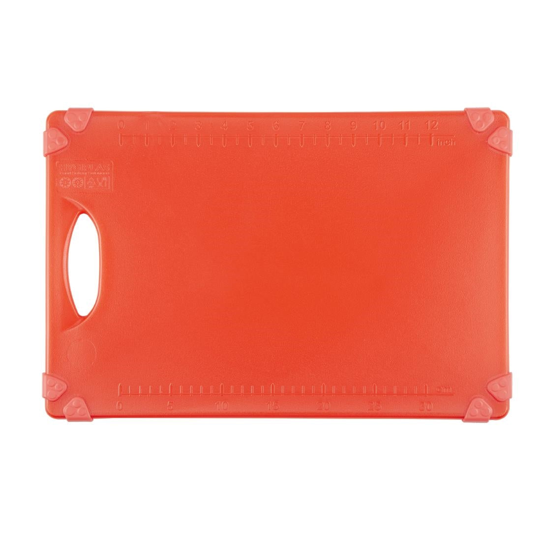 Hygiplas Commercial Grip Chopping Board Red - 458x306mm - HW005