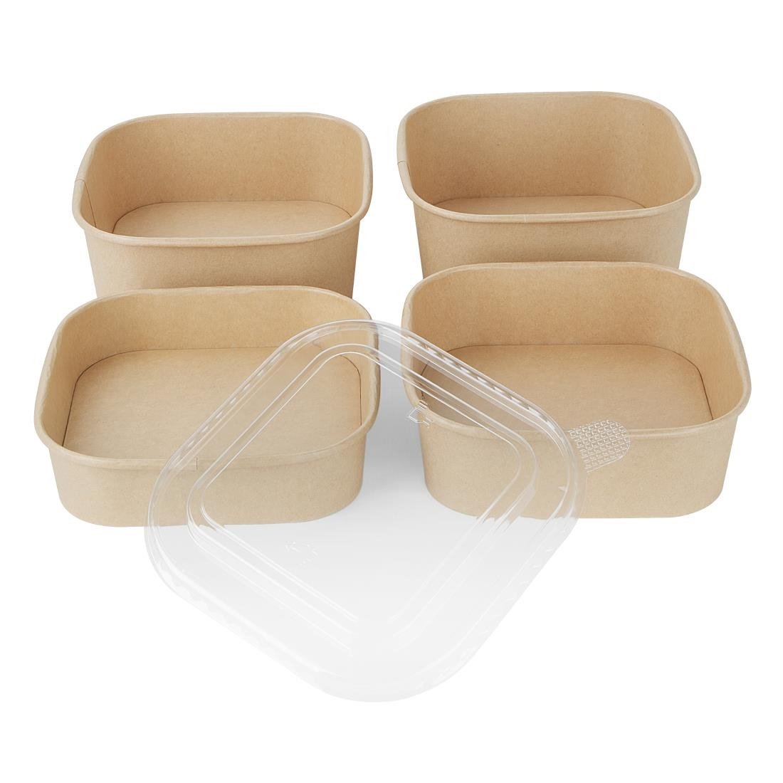Fiesta Recyclable Square Container Bases 750ml (300 Pack) - HW015