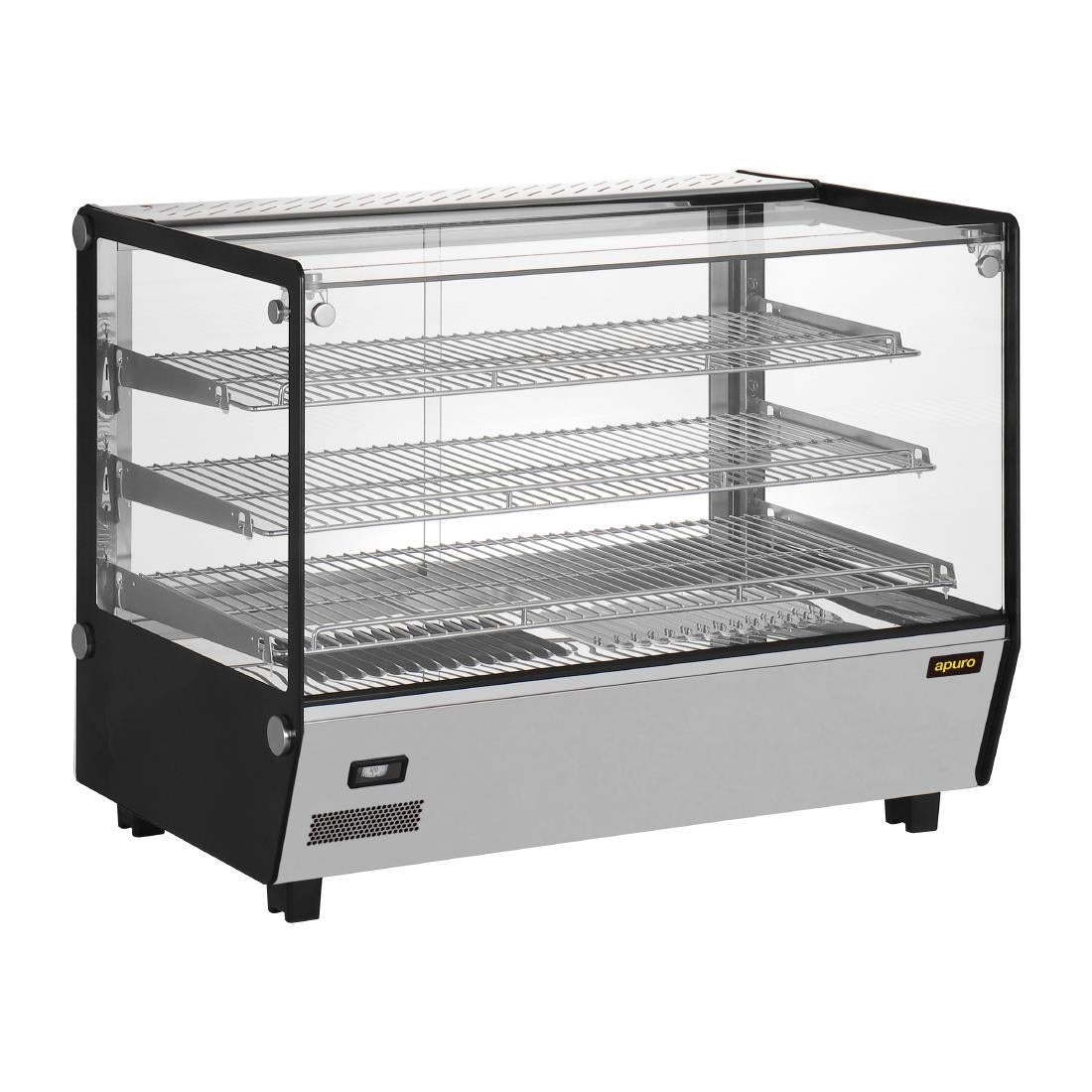 Apuro Square Countertop Heated Display Merchandiser 160Ltr - HW924-A