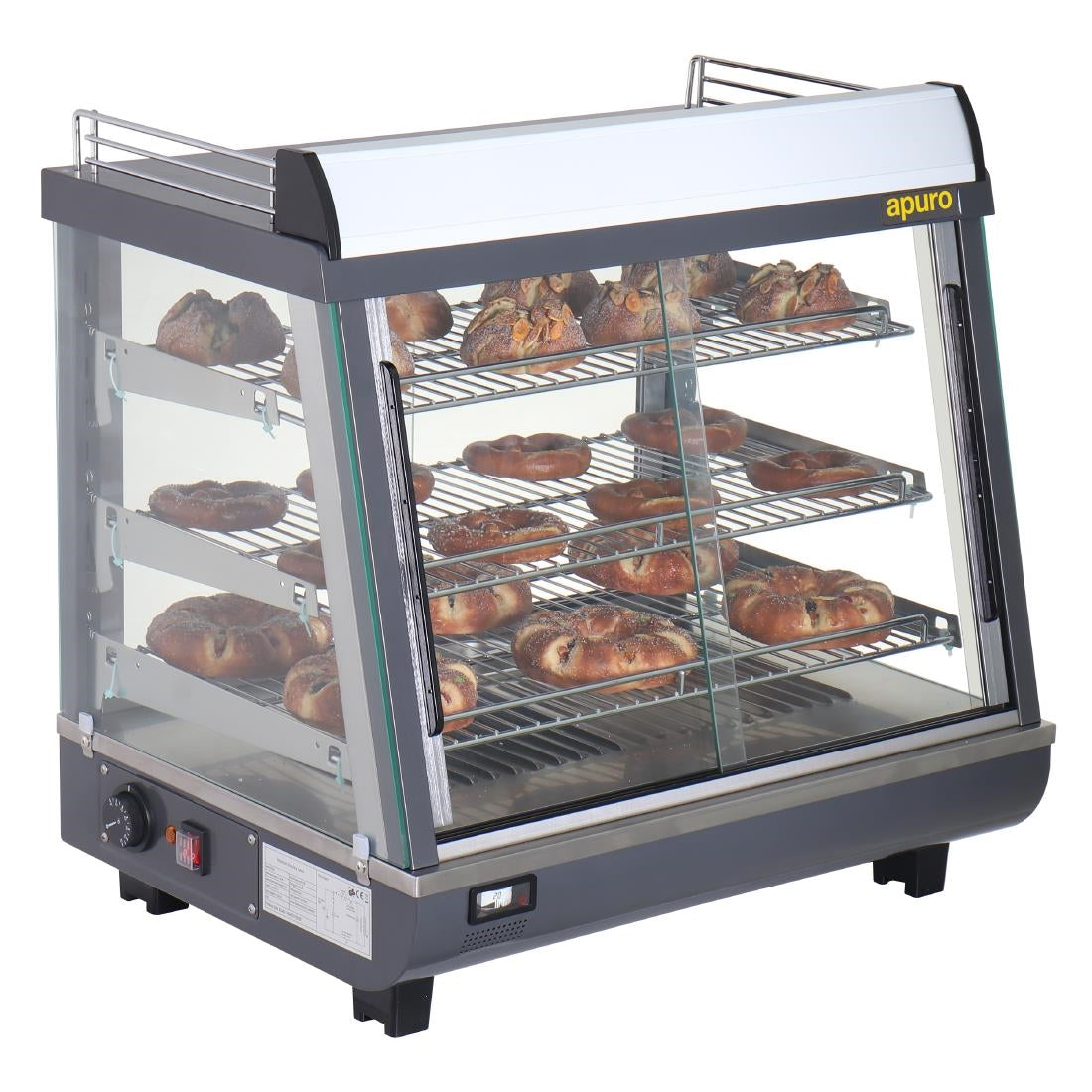 Apuro Front and Rear Door Heated Merchandiser 96Ltr - HW927-A