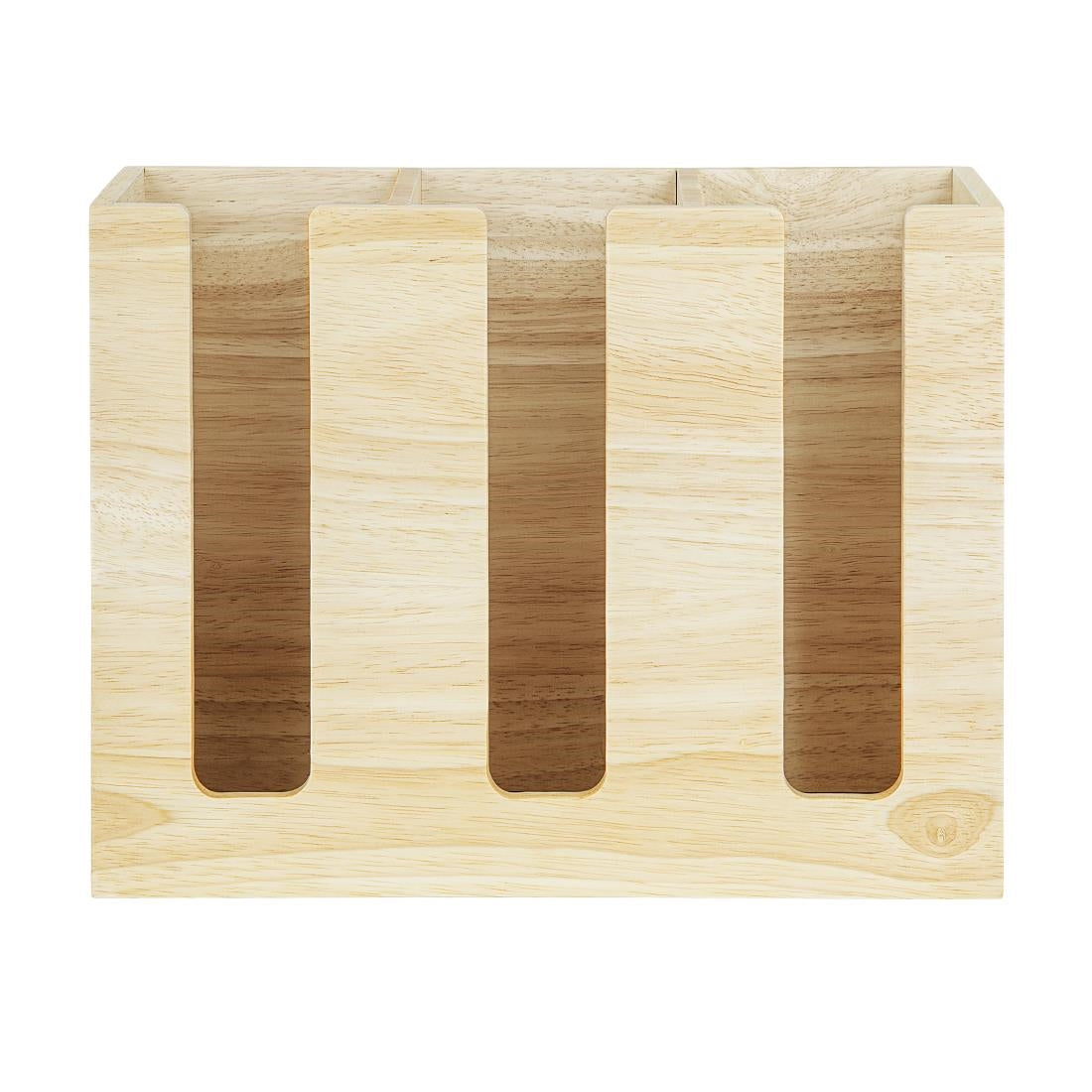 Olympia Cup Organiser Hevea Wood 340x120x240mm - HX394